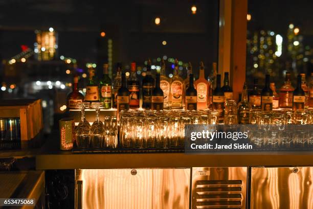 Atmosphere at TriStar Pictures & The Cinema Society with 19 Crimes Host the After Party for "T2 Trainspotting" at Mr. Purple at the Hotel Indigo LES...