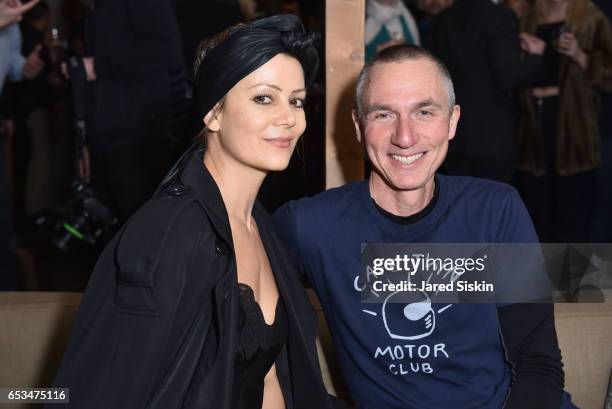 Camilla Staerk and guest attend TriStar Pictures & The Cinema Society with 19 Crimes Host the After Party for "T2 Trainspotting" at Mr. Purple at the...