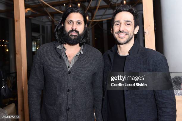 Guest and Amir Arison attend TriStar Pictures & The Cinema Society with 19 Crimes Host the After Party for "T2 Trainspotting" at Mr. Purple at the...