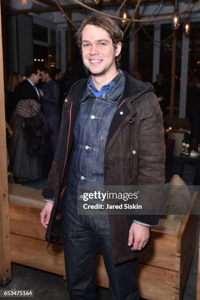 Ellar Coltrane attends TriStar Pictures & The Cinema Society with 19 Crimes Host the After Party for "T2 Trainspotting" at Mr. Purple at the Hotel...