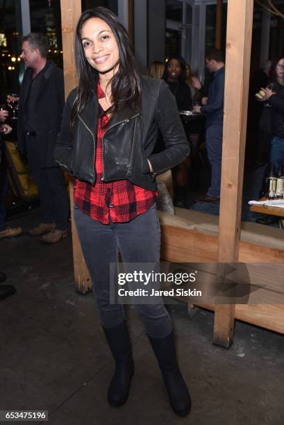 Rosario Dawnson attends TriStar Pictures & The Cinema Society with 19 Crimes Host the After Party for "T2 Trainspotting" at Mr. Purple at the Hotel...