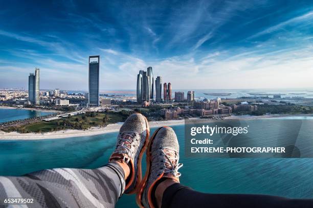 my view of abu dhabi - abu dhabi city stock pictures, royalty-free photos & images