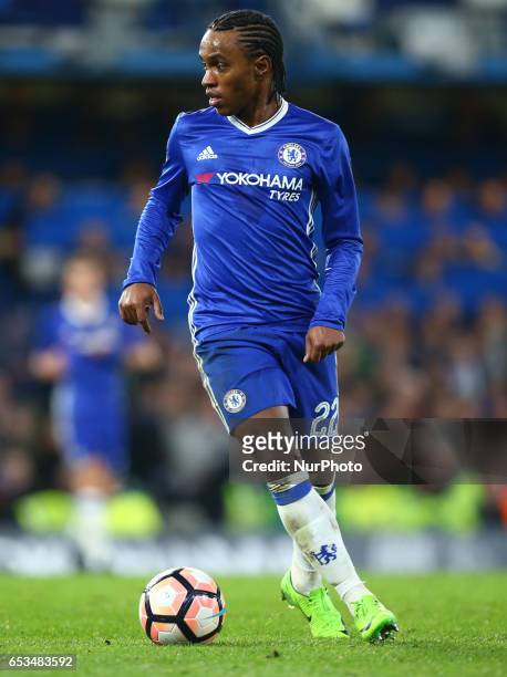 Chelsea's Willian during the The Emirates FA Cup - Sixth Round match between Chelsea and Manchester United at Stamford Bridge, London, England on 13...
