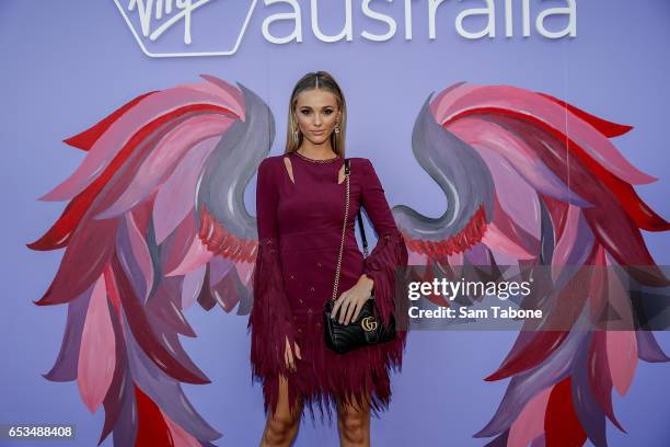 Brooke Hogan arrives ahead of the VAMFF 2017 Premium International Designer Showcase 1: Indonesia runway show on March 15, 2017 in Melbourne,...