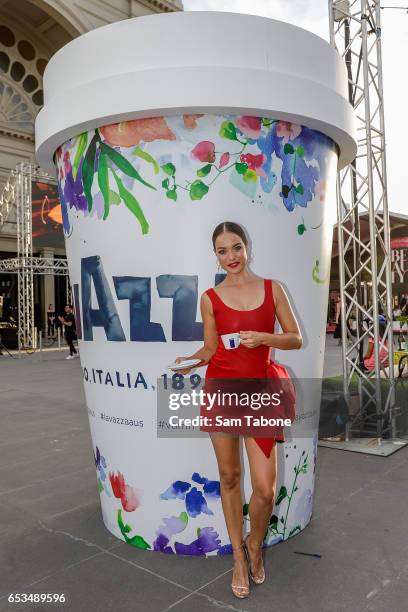 Virginia Slaghekke arrives ahead of the VAMFF 2017 Premium International Designer Showcase 1: Indonesia runway show on March 15, 2017 in Melbourne,...