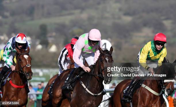 Douvan ridden by Ruby Walsh in the Betway Queen Mother Champion Chase during Ladies Day of the 2017 Cheltenham Festival at Cheltenham Racecourse.