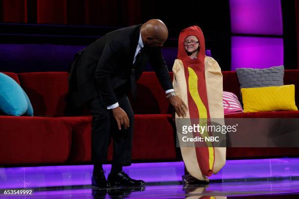 The Princess and The Hot Dog" Episode 205 -- Pictured: Steve Harvey, Ainsley --