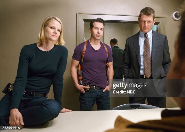 Dead Meat" Episode 106 -- Pictured: Joelle Carter as Laura Nagel, Jon Seda as Antonio Dawson, Philip Winchester as Peter Stone --