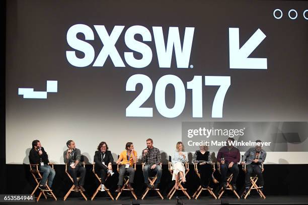 Comedian Doug Benson, Executive Producer Michael Aguilar, actors Clark Duke, Michael Angarano, Andrew Santino, Ari Graynor, Melissa Leo, Erik...