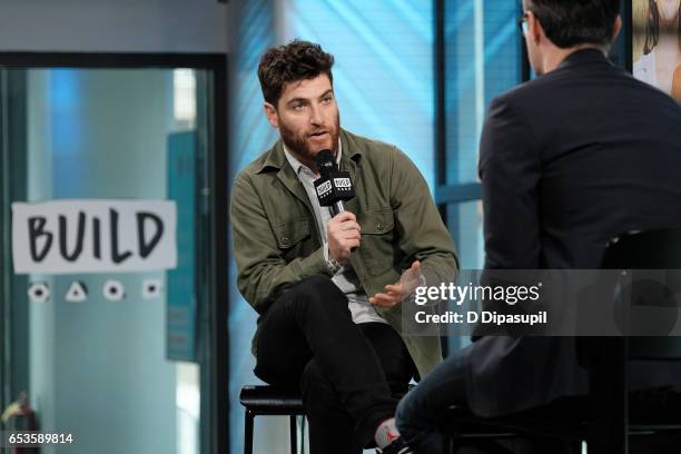 Adam Pally attends the Build Series to discuss "Making History" at Build Studio on March 15, 2017 in New York City.