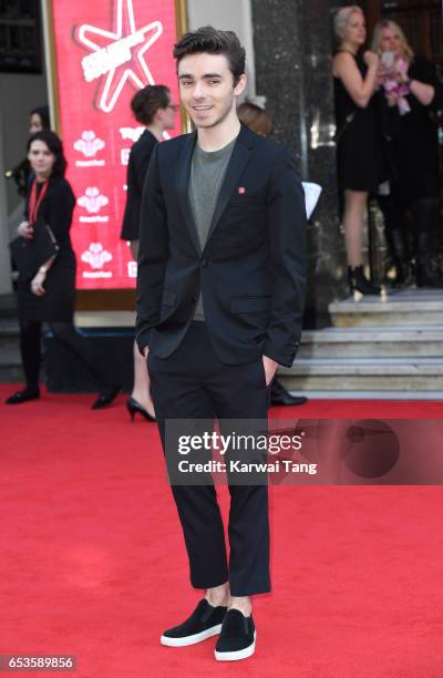 Nathan Sykes attends the Prince's Trust Celebrate Success Awards at the London Palladium on March 15, 2017 in London, England.