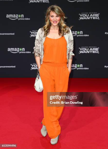 Luise Baehr arrives at Amazon Prime Video's premiere of the series 'You are Wanted' at CineStar on March 15, 2017 in Berlin, Germany.