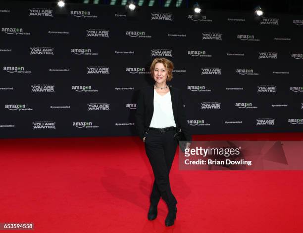 Gitta Schweighoefer arrives at Amazon Prime Video's premiere of the series 'You are Wanted' at CineStar on March 15, 2017 in Berlin, Germany.