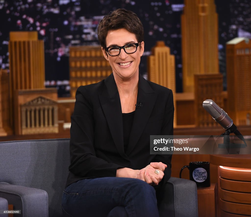 Rachel Maddow Visits "The Tonight Show Starring Jimmy Fallon"