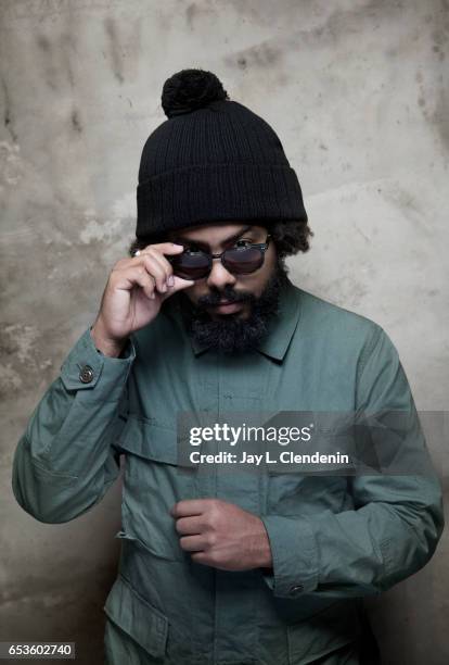 Musician Jillionaire, from the documentary film "Give Me Future," is photographed at the 2017 Sundance Film Festival for Los Angeles Times on January...