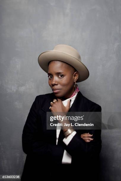 Director Janicza Bravo, from the film Lemon, is photographed at the 2017 Sundance Film Festival for Los Angeles Times on January 23, 2017 in Park...