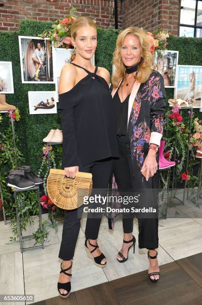 Host Rosie Huntington-Whiteley and Paige Adams-Geller attend UGG SS17 campaign luncheon hosted by Rosie Huntington-Whiteley and Rachel Zoe at Catch...