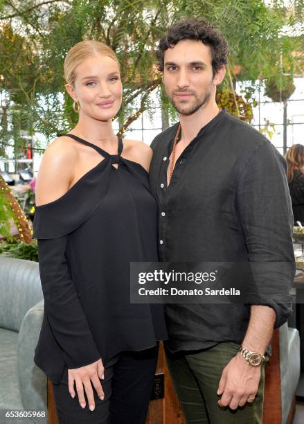 Host Rosie Huntington-Whiteley and actor Dominic Adams attend UGG SS17 campaign luncheon hosted by Rosie Huntington-Whiteley and Rachel Zoe at Catch...