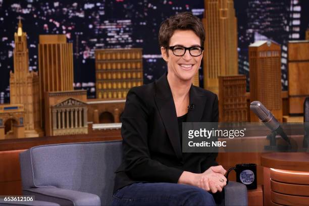 Episode 0639 -- Pictured: MSNBC television host Rachel Maddow on March 15, 2017 --
