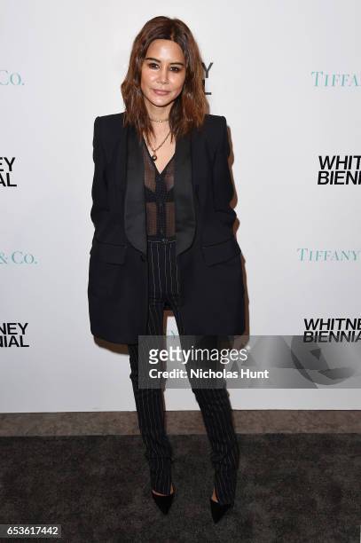 Christine Centenera attends the 2017 Whitney Biennial presented by Tiffany & Co. At The Whitney Museum of American Art on March 15, 2017 in New York...