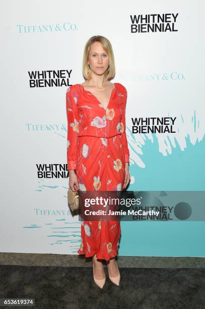 Indre Rockefeller attends the Tiffany & Co. Presents Whitney Biennial VIP Opening Night at The Whitney Museum of American Art on March 15, 2017 in...