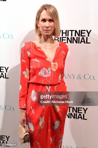 Indre Rockefeller attends the 2017 Whitney Biennial presented by Tiffany & Co. At The Whitney Museum of American Art on March 15, 2017 in New York...