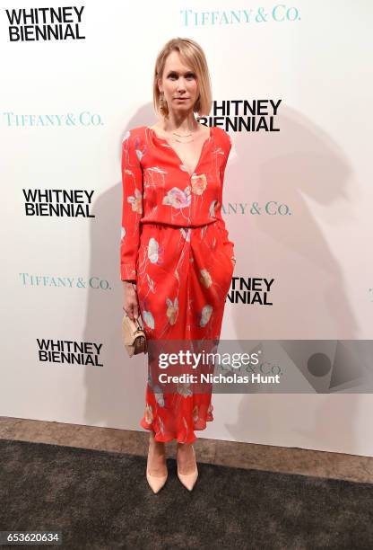 Indre Rockefeller attends the 2017 Whitney Biennial presented by Tiffany & Co. At The Whitney Museum of American Art on March 15, 2017 in New York...