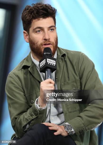 Actor Adam Pally attends Build Series Presents Adam Pally Discussing "Making History" at Build Studio on March 15, 2017 in New York City.