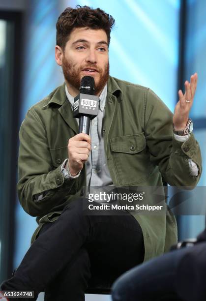 Actor Adam Pally attends Build Series Presents Adam Pally Discussing "Making History" at Build Studio on March 15, 2017 in New York City.