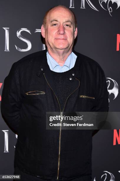 Jeph Loeb arrives at the New York screening of Marvel's "Iron Fist" at AMC Empire 25 on March 15, 2017 in New York City.