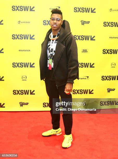 Musician Christian Scott aTunde Adjuah attends 'The Jazz of the Music Biz' during 2017 SXSW Conference and Festivals at Austin Convention Cente on...