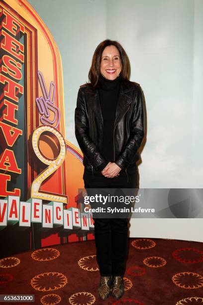 Sally Sussman Morina attends the 3rd day photocall of Valenciennes Cinema Festival on March 15, 2017 in Valenciennes, France.