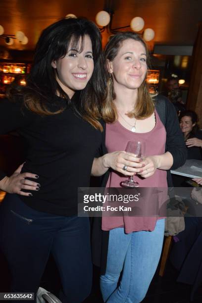 Bloggers Sabrina Khal from Les Assiettes ParisiennesÊand Anais Urbain from AnayogalifestyleÊ attend the 'Pizzeria Popolare 'Launch Party at Rue...