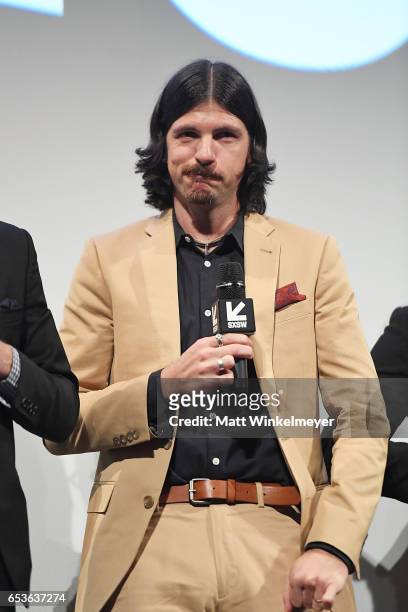 Seth Avett of The Avett Brothers speaks onstage during the "May It Last: A Portrait Of The Avett Brothers"premiere 2017 SXSW Conference and Festivals...