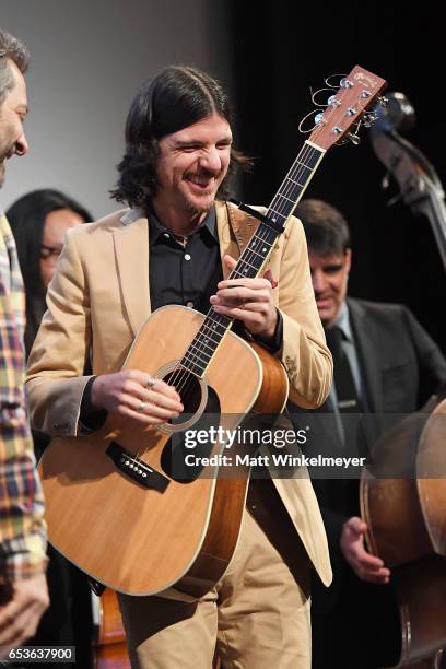 Seth Avett of The Avett Brothers speaks onstage during the "May It Last: A Portrait Of The Avett Brothers"premiere 2017 SXSW Conference and Festivals...