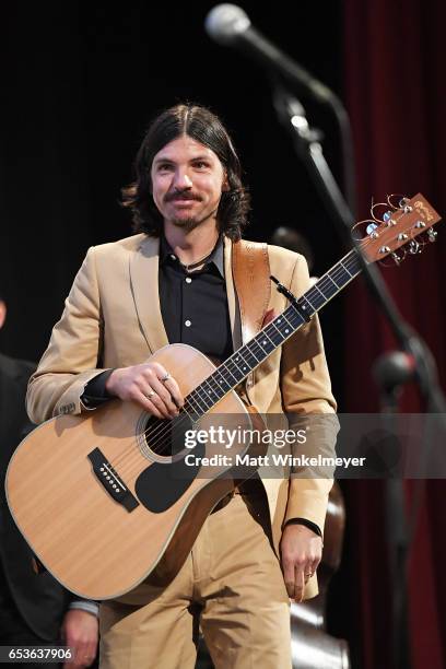 Seth Avett of The Avett Brothers speaks onstage during the "May It Last: A Portrait Of The Avett Brothers"premiere 2017 SXSW Conference and Festivals...