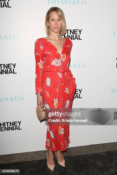 Indre Rockefeller attends the 2017 Whitney Biennial at The Whitney Museum of American Art on March 15, 2017 in New York City.