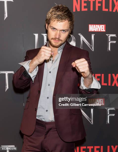 Actor Finn Jones attends Marvel's "Iron Fist" New York Screening at AMC Empire 25 on March 15, 2017 in New York City.