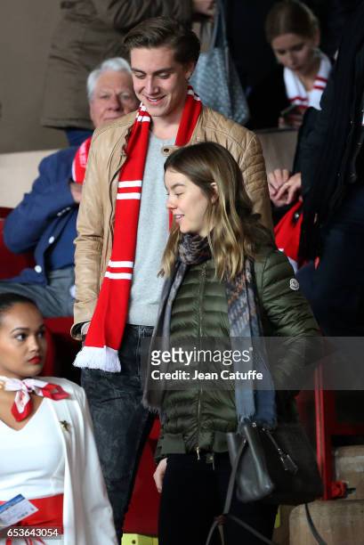 Princess Alexandra of Hanover, daughter of Princess Caroline of Monaco and Prince Ernst August of Hanover, attends the UEFA Champions League Round of...