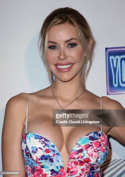 Model Kennedy Summers attends the premiere of Skinfly Entertainment's "You Can't Have It" at TCL Chinese Theatre on March 15, 2017 in Hollywood,...
