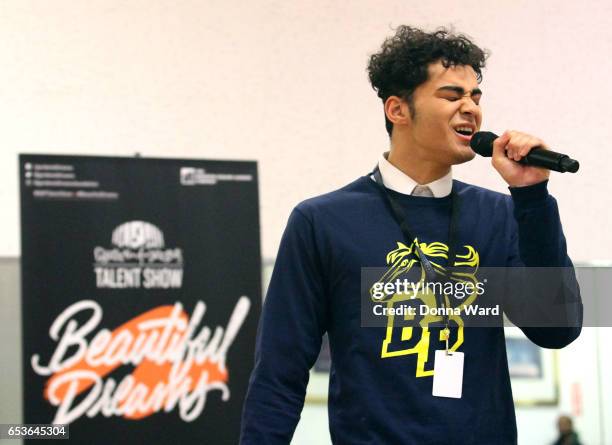 Emmaniuel DeLaRosa appears during the 11th Annual Garden of Dreams Talent Show rehearsal at Radio City Music Hall on March 15, 2017 in New York City.