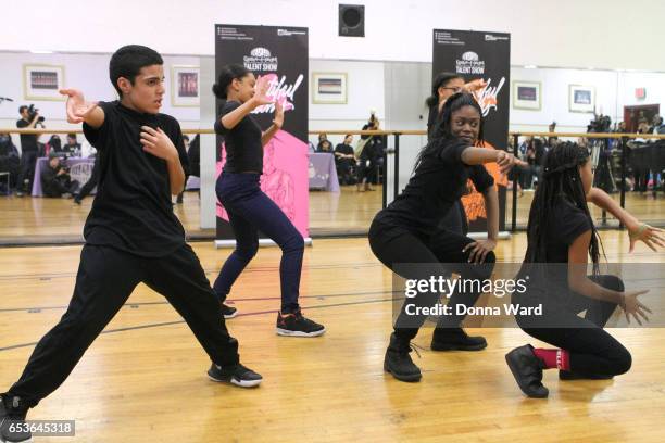 Dance Group appear during the 11th Annual Garden of Dreams Talent Show rehearsal Radio City Music Hall on March 15, 2017 in New York City.