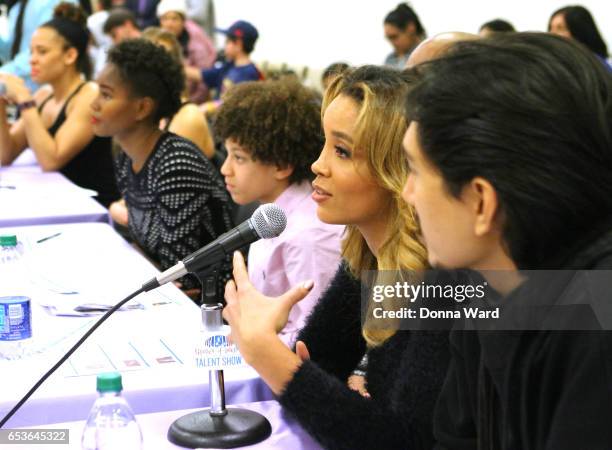 Jillian Hervey of Lion Babe appears during the 11th Annual Garden of Dreams Talent Show rehearsal at Radio City Music Hall on March 15, 2017 in New...