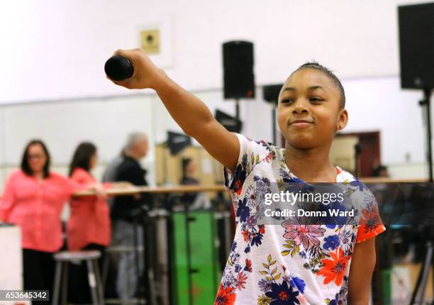 Tyonna Richardson appears during the 11th Annual Garden of Dreams Talent Show rehearsal at Radio City Music Hall on March 15, 2017 in New York City.