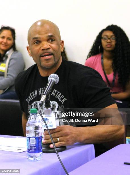 Darryl "D.M.C." McDaniels appears during the 11th Annual Garden of Dreams Talent Show rehersal at Radio City Music Hall on March 15, 2017 in New York...
