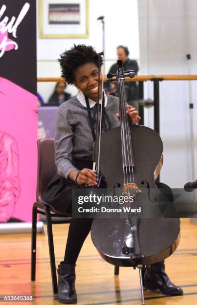 Ava Covington appears during the 11th Annual Garden of Dreams Talent Show rehearsal at Radio City Music Hall on March 15, 2017 in New York City.