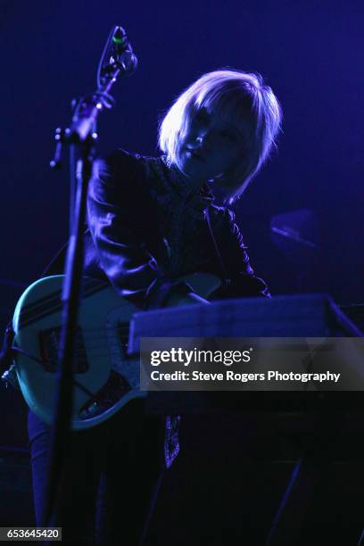 Crisanta Baker of Lo Moon performs onstage at the Avett Brothers music showcase during 2017 SXSW Conference and Festivals at Moody Theater on March...