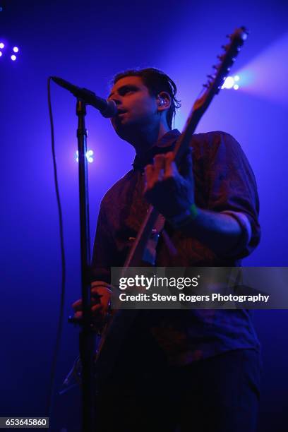 Matt Lowell of Lo Moon performs onstage at the Avett Brothers music showcase during 2017 SXSW Conference and Festivals at Moody Theater on March 15,...