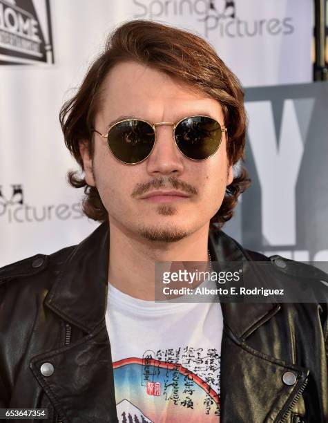 Actor Emile Hirsch attends a screening of Good Deed Entertainment's "All Nighter" at Ahrya Fine Arts Theater on March 15, 2017 in Beverly Hills,...