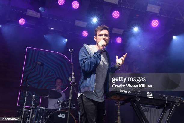 Musician Pete Nappi of Ocean Park Standoff performs onstage during Pandora at SXSW 2017 on March 15, 2017 in Austin, Texas.